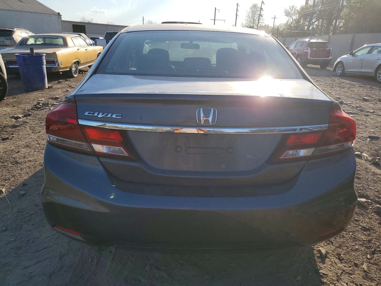 2013 Honda Civic Lx Gray vin: 19XFB2F52DE227481