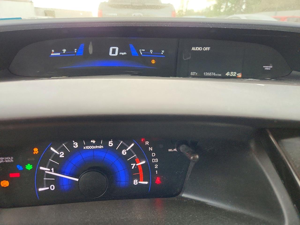 2013 Honda Civic Lx Gray vin: 19XFB2F52DE227481