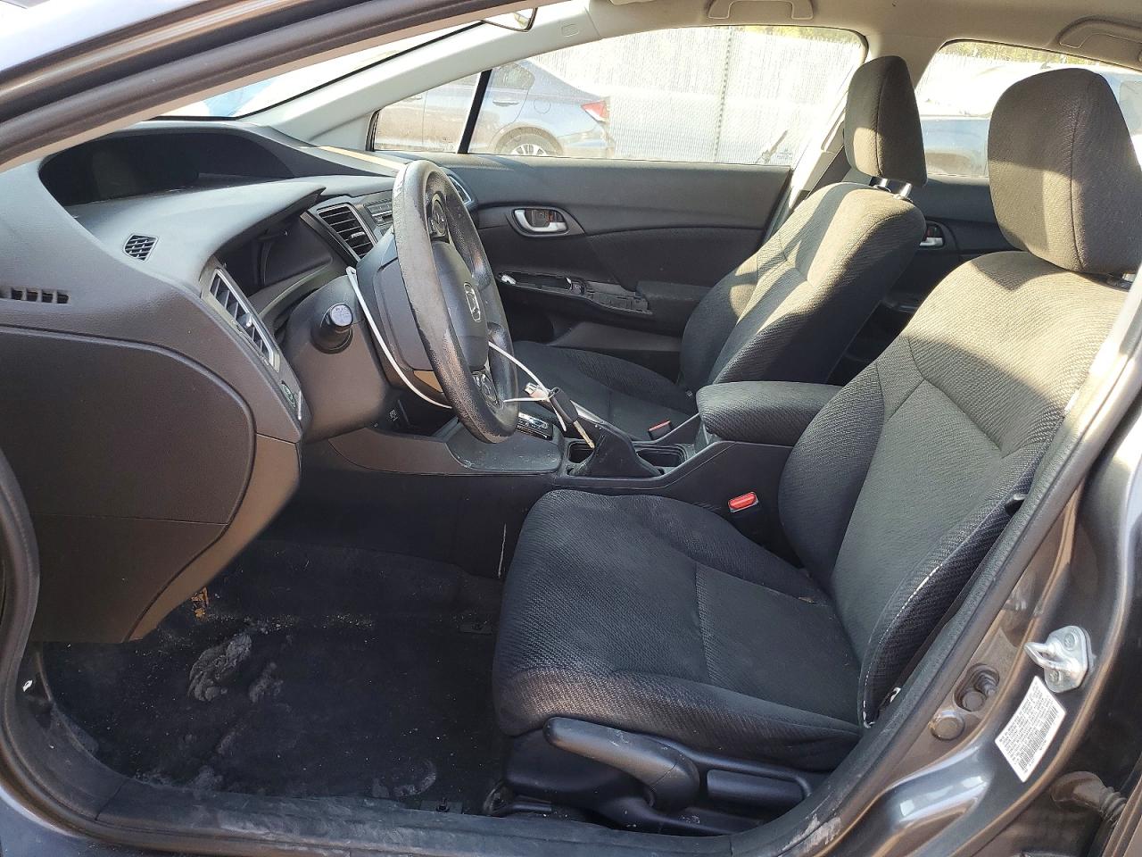 2013 Honda Civic Lx Gray vin: 19XFB2F52DE227481