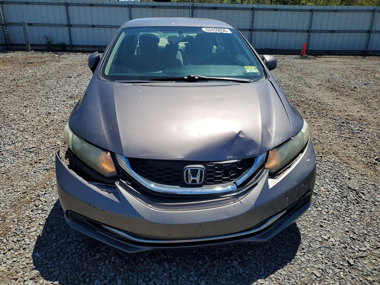 2013 Honda Civic Lx Gray vin: 19XFB2F52DE228632