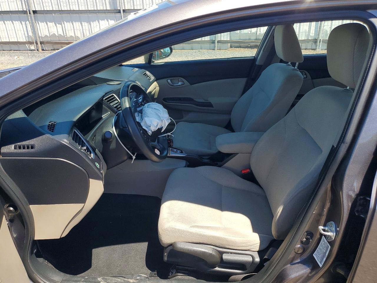 2013 Honda Civic Lx Gray vin: 19XFB2F52DE228632