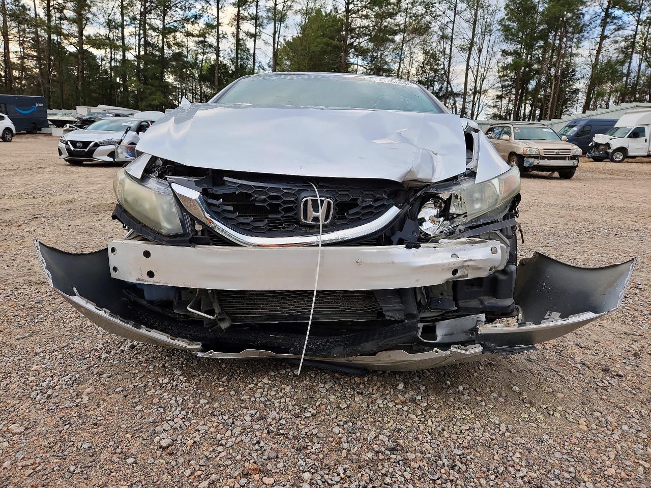 2013 Honda Civic Lx Silver vin: 19XFB2F52DE229697