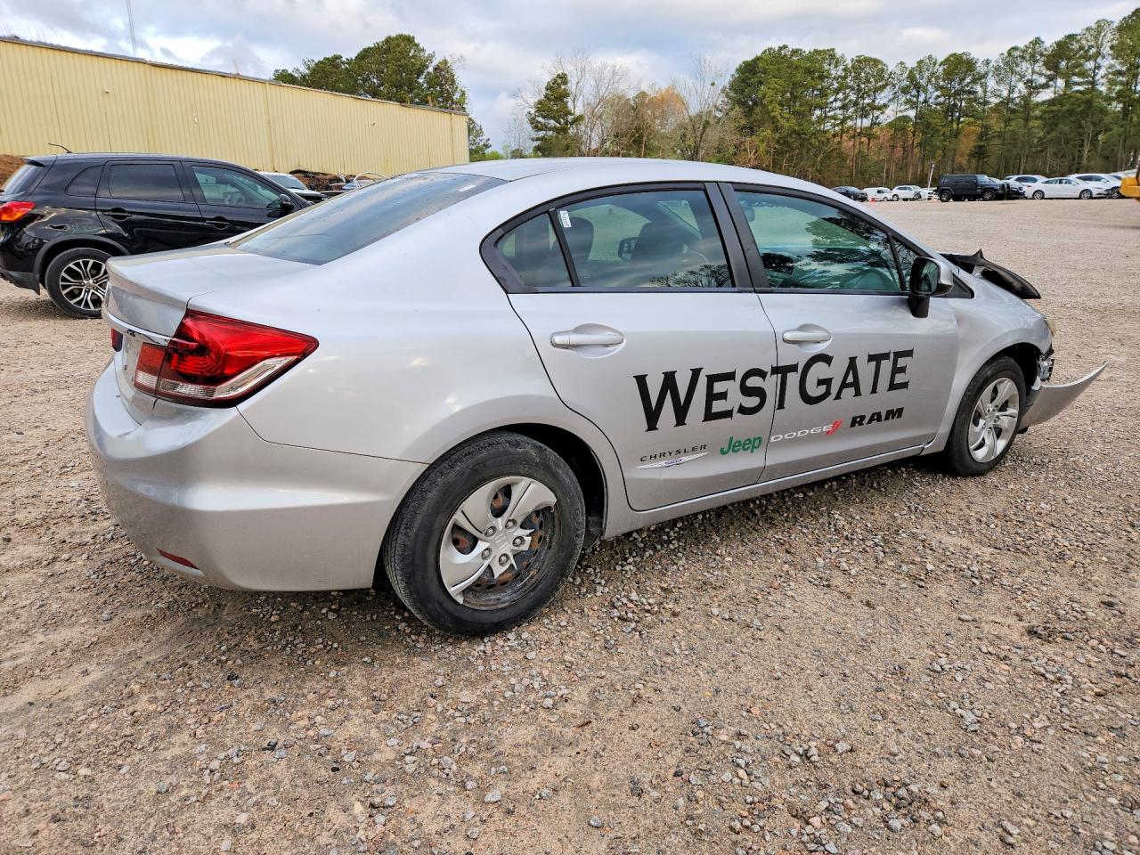2013 Honda Civic Lx Silver vin: 19XFB2F52DE229697