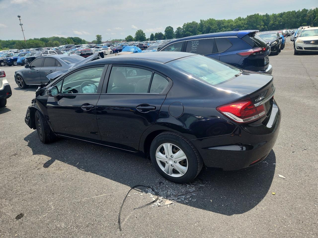 2013 Honda Civic Black vin: 19XFB2F52DE246581