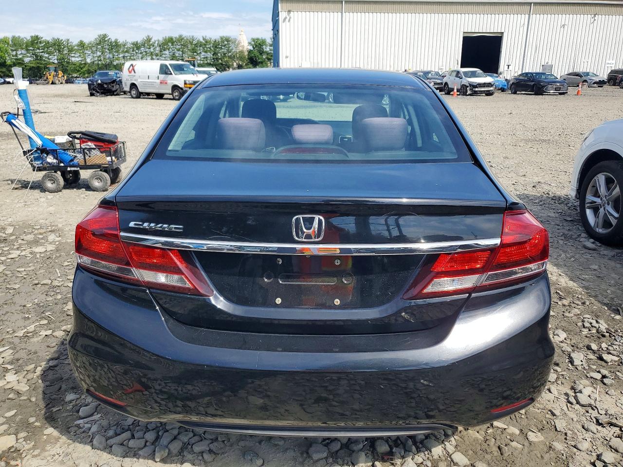 2013 Honda Civic Lx Black vin: 19XFB2F52DE248010