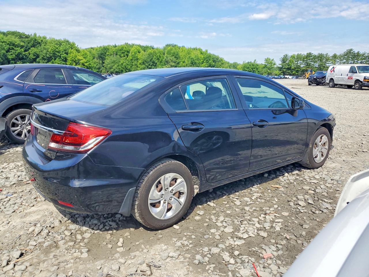 2013 Honda Civic Lx Black vin: 19XFB2F52DE248010