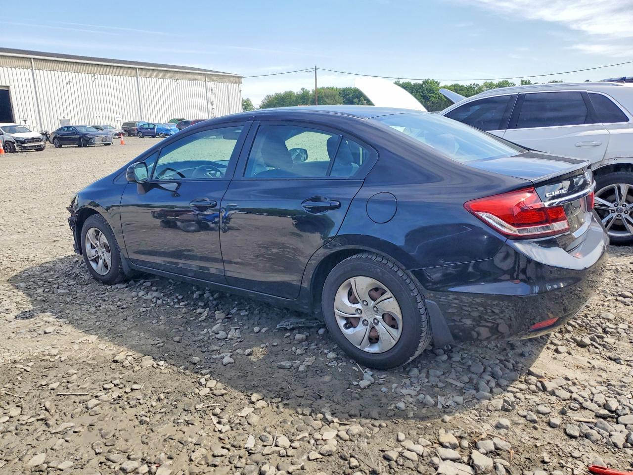 2013 Honda Civic Lx Black vin: 19XFB2F52DE248010