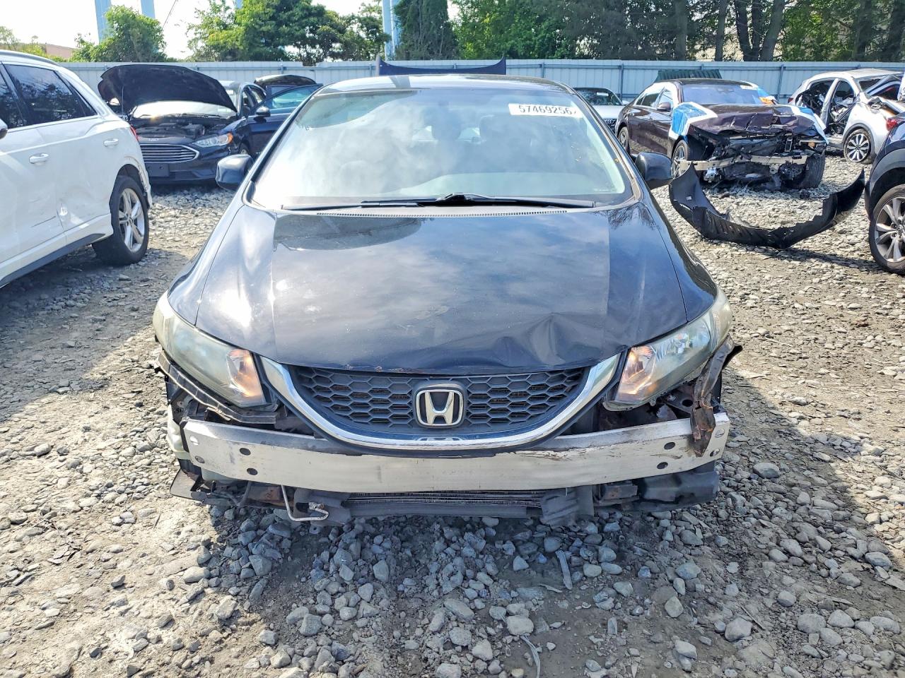 2013 Honda Civic Lx Black vin: 19XFB2F52DE248010