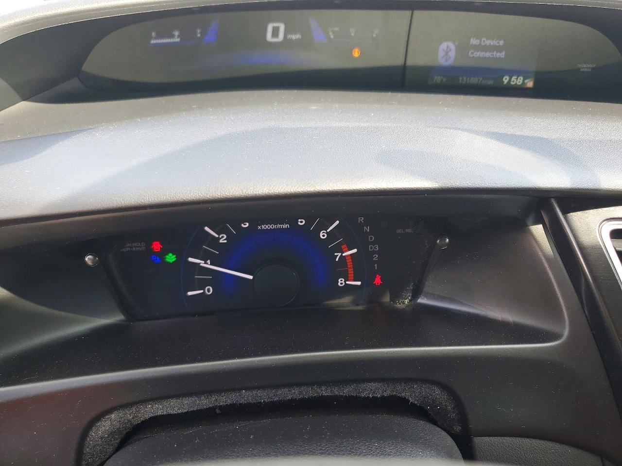 2013 Honda Civic Lx Black vin: 19XFB2F52DE248010