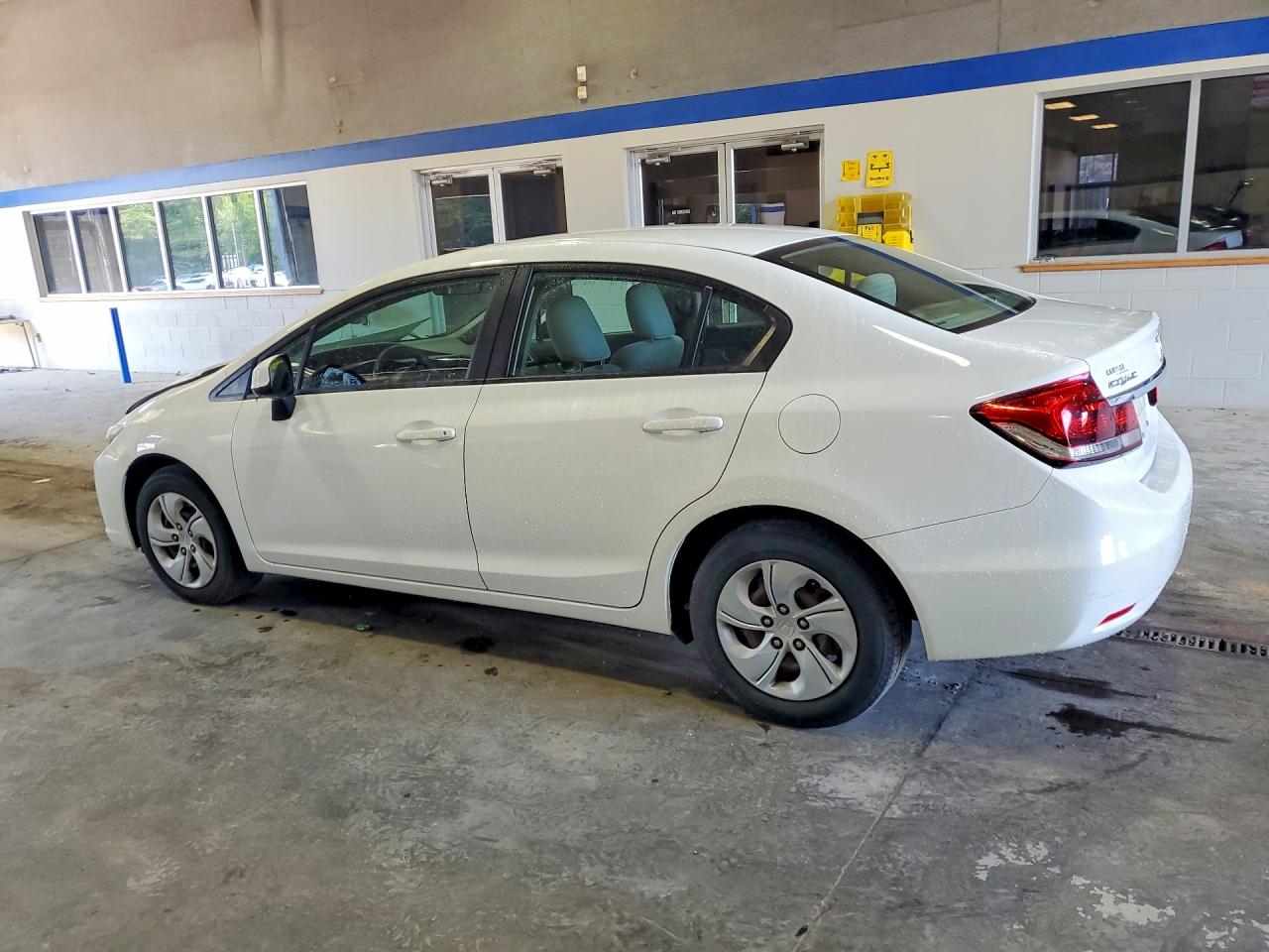 2013 Honda Civic Lx White vin: 19XFB2F52DE248976