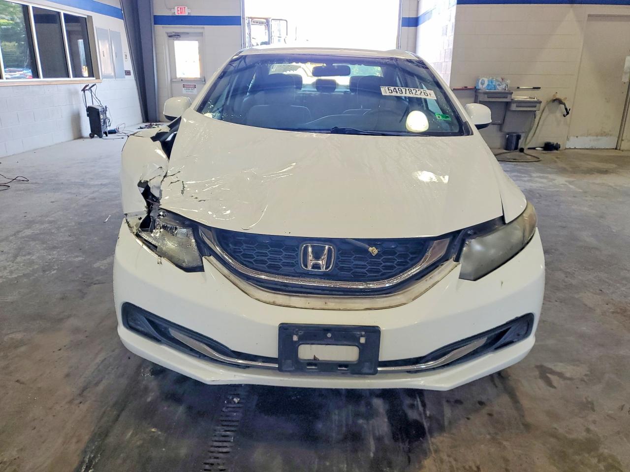 2013 Honda Civic Lx White vin: 19XFB2F52DE248976