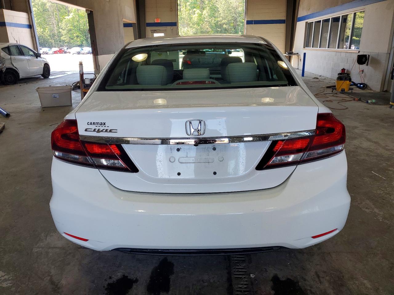 2013 Honda Civic Lx White vin: 19XFB2F52DE248976
