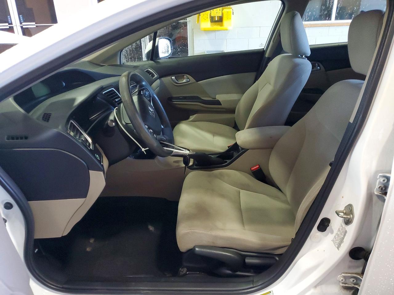 2013 Honda Civic Lx White vin: 19XFB2F52DE248976