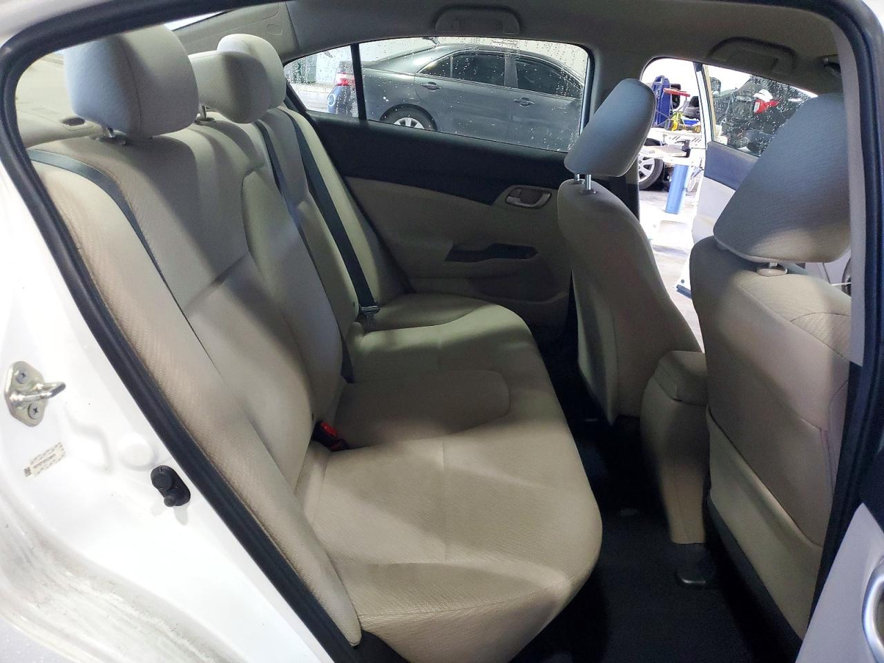 2013 Honda Civic Lx White vin: 19XFB2F52DE248976