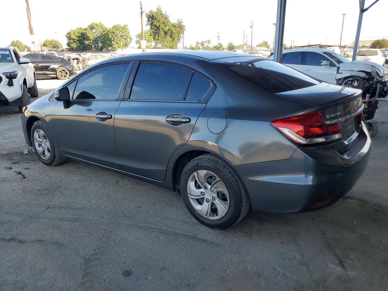 2013 Honda Civic Lx Gray vin: 19XFB2F52DE255510