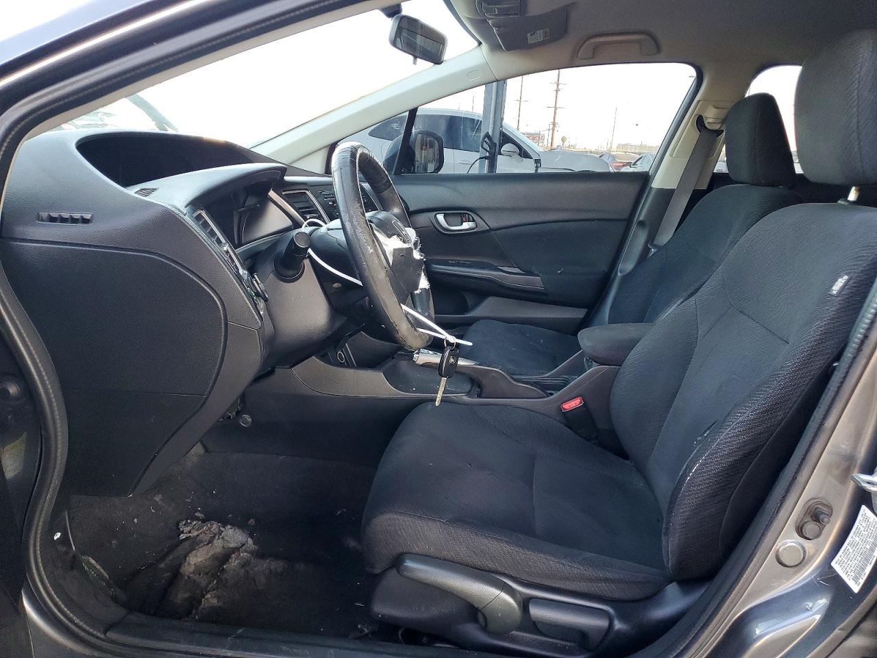 2013 Honda Civic Lx Gray vin: 19XFB2F52DE255510