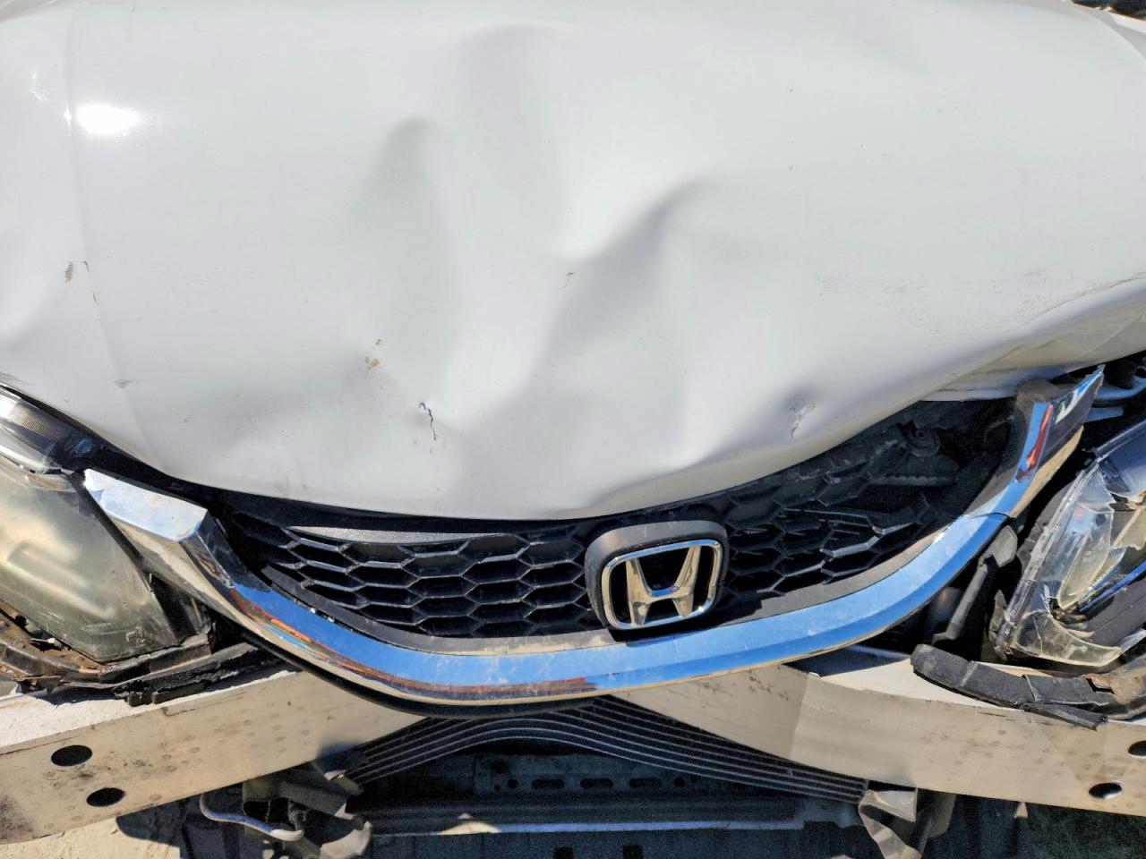 2013 Honda Civic Lx White vin: 19XFB2F52DE257208