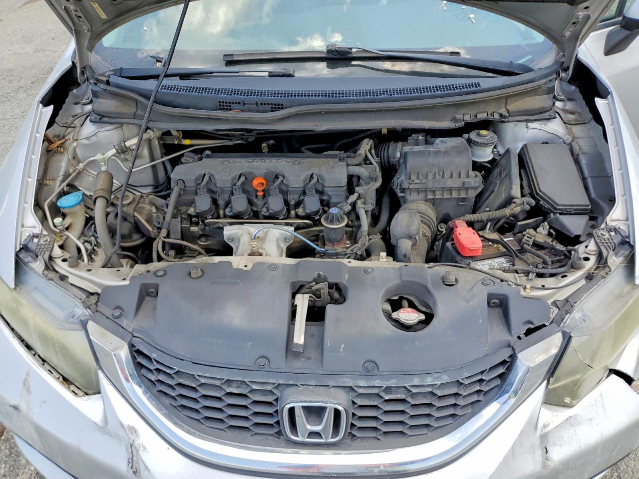 2013 Honda Civic Lx Silver vin: 19XFB2F52DE258715