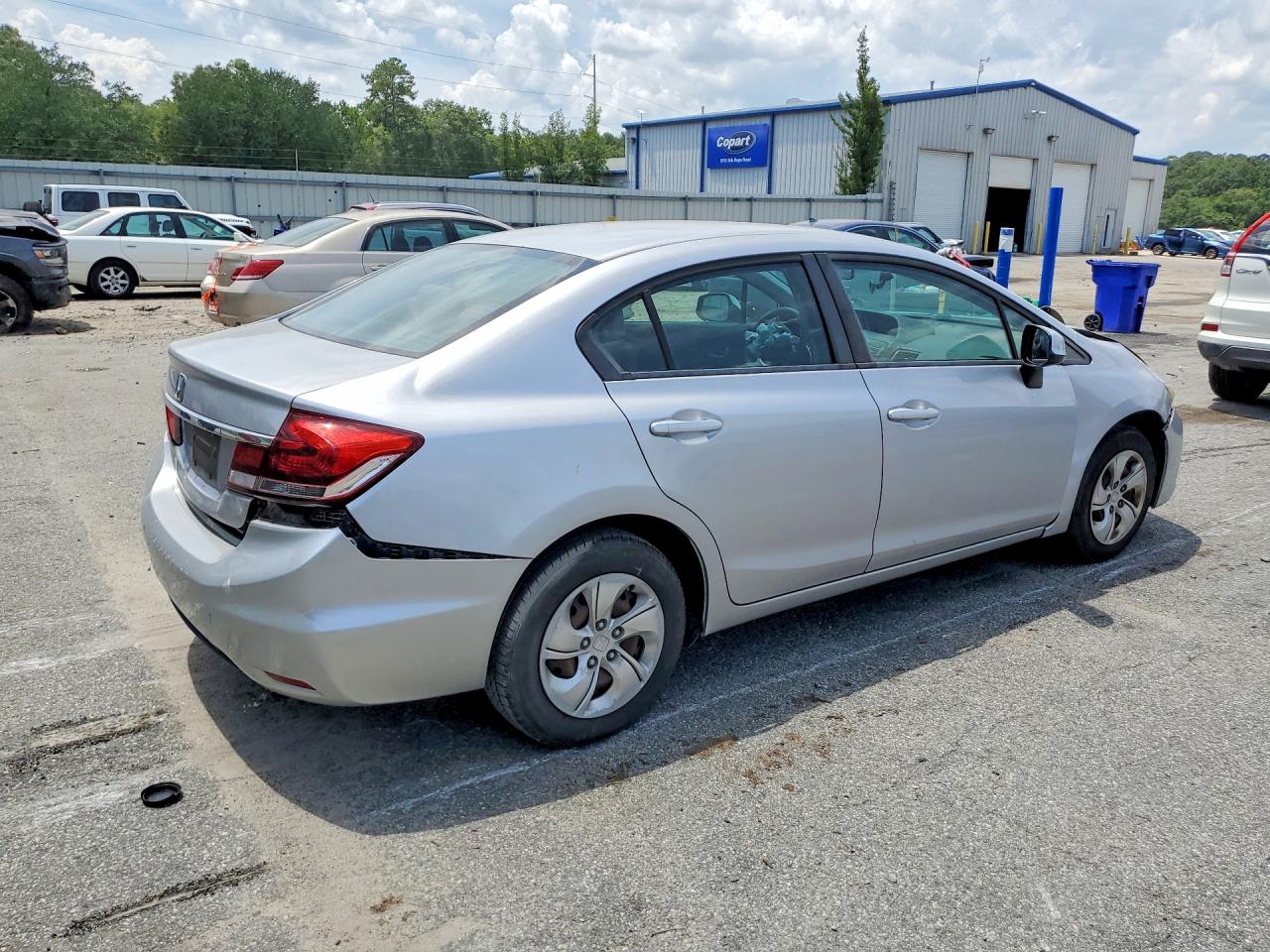 2013 Honda Civic Lx Silver vin: 19XFB2F52DE258715