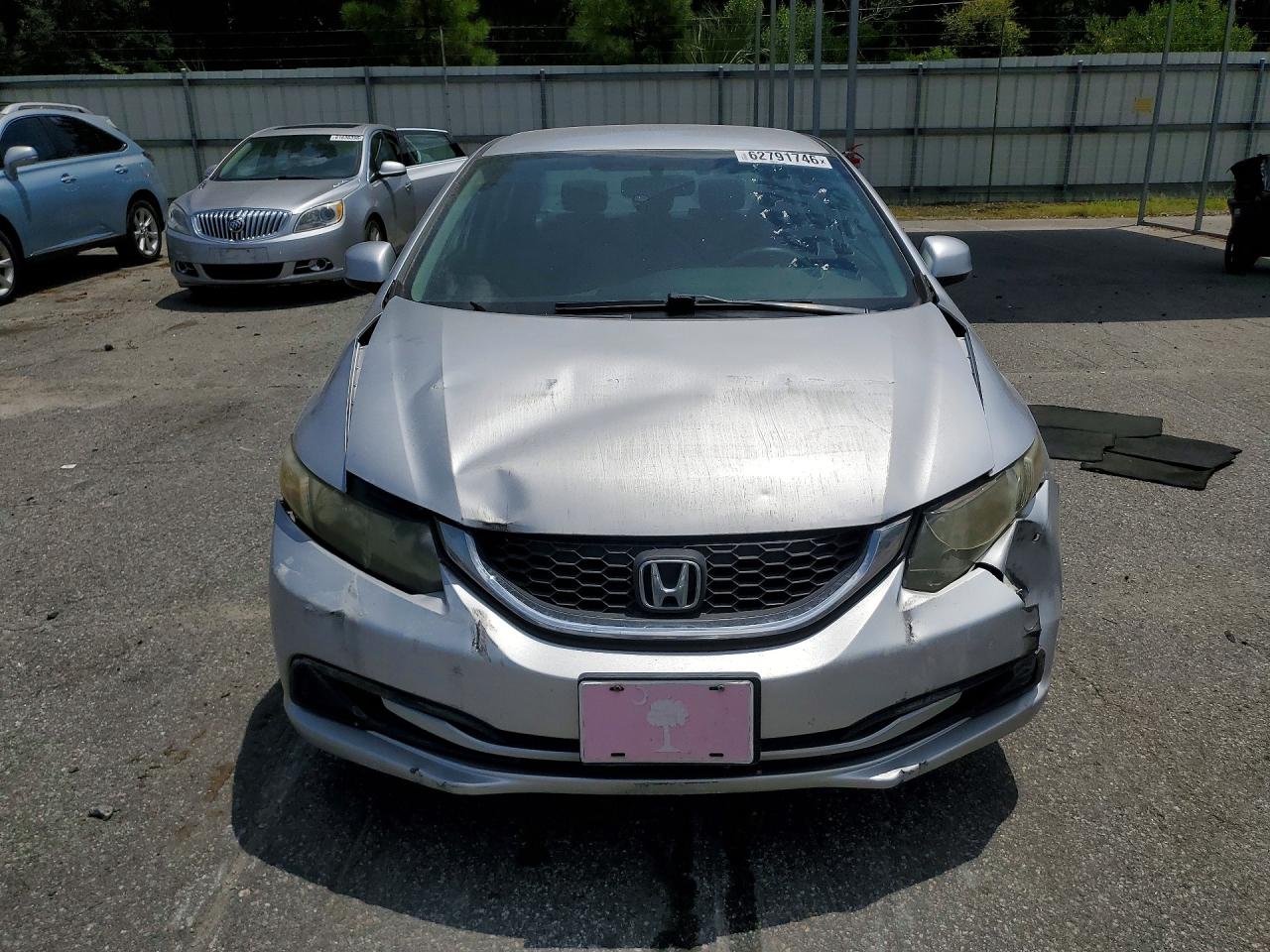 2013 Honda Civic Lx Silver vin: 19XFB2F52DE258715