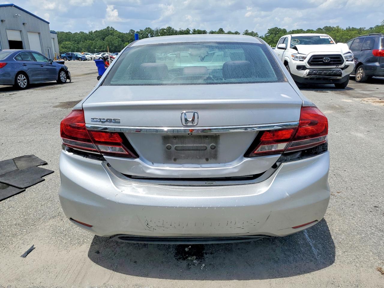 2013 Honda Civic Lx Silver vin: 19XFB2F52DE258715