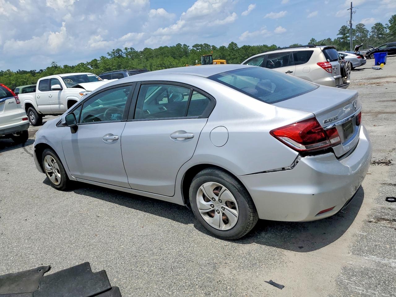 2013 Honda Civic Lx Silver vin: 19XFB2F52DE258715