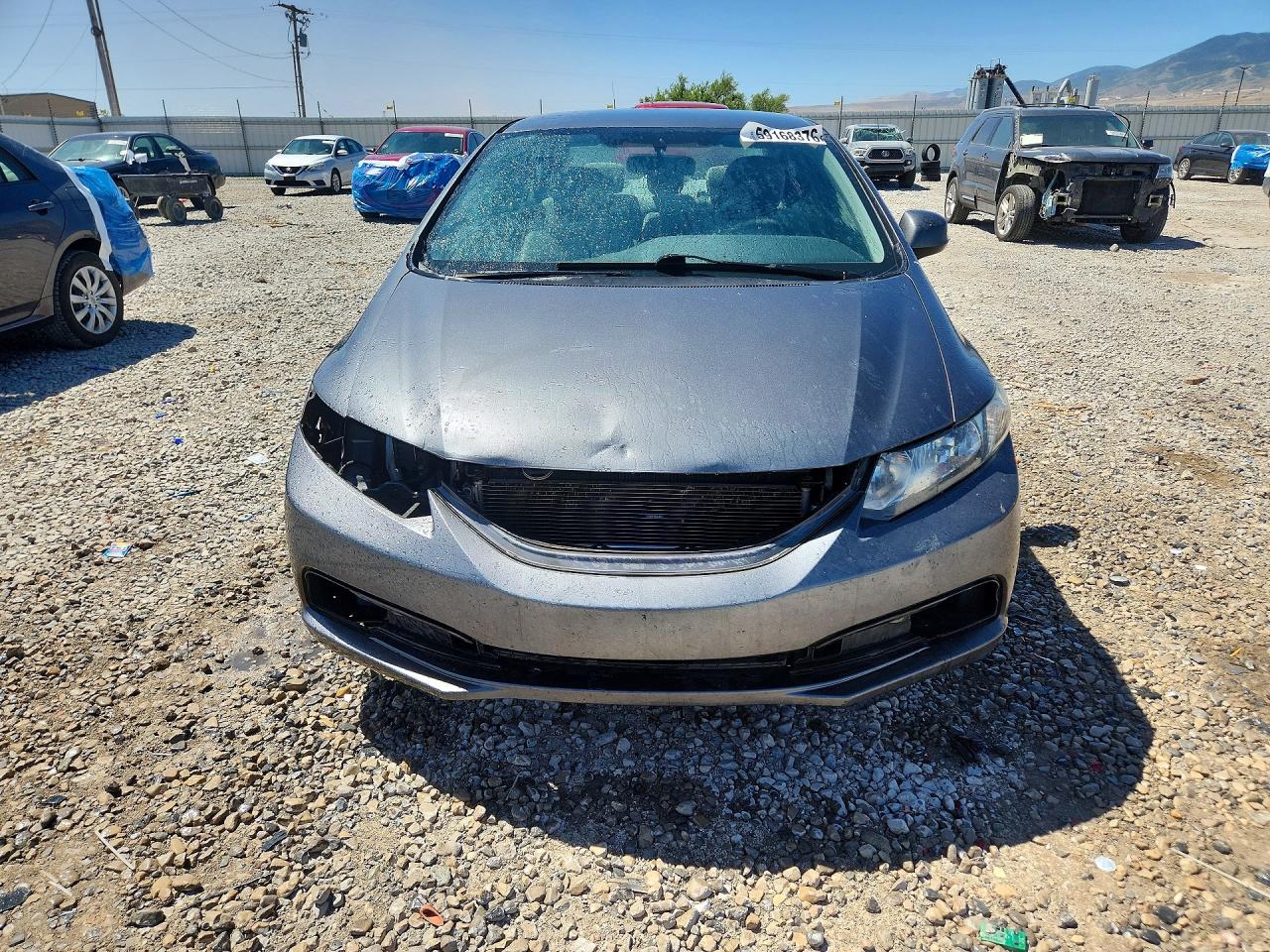 2013 Honda Civic Lx Серый vin: 19XFB2F52DE260190