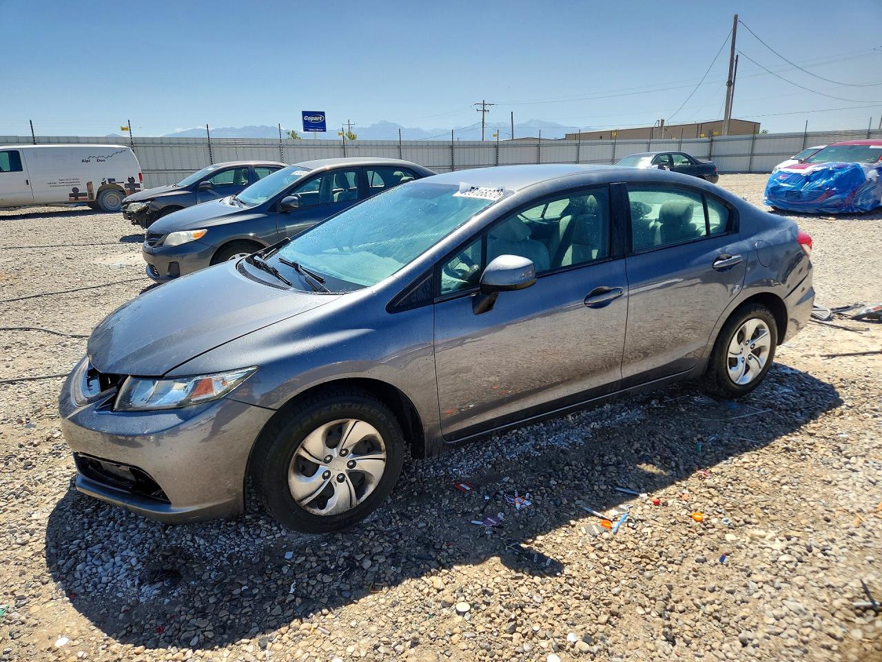 2013 Honda Civic Lx Серый vin: 19XFB2F52DE260190