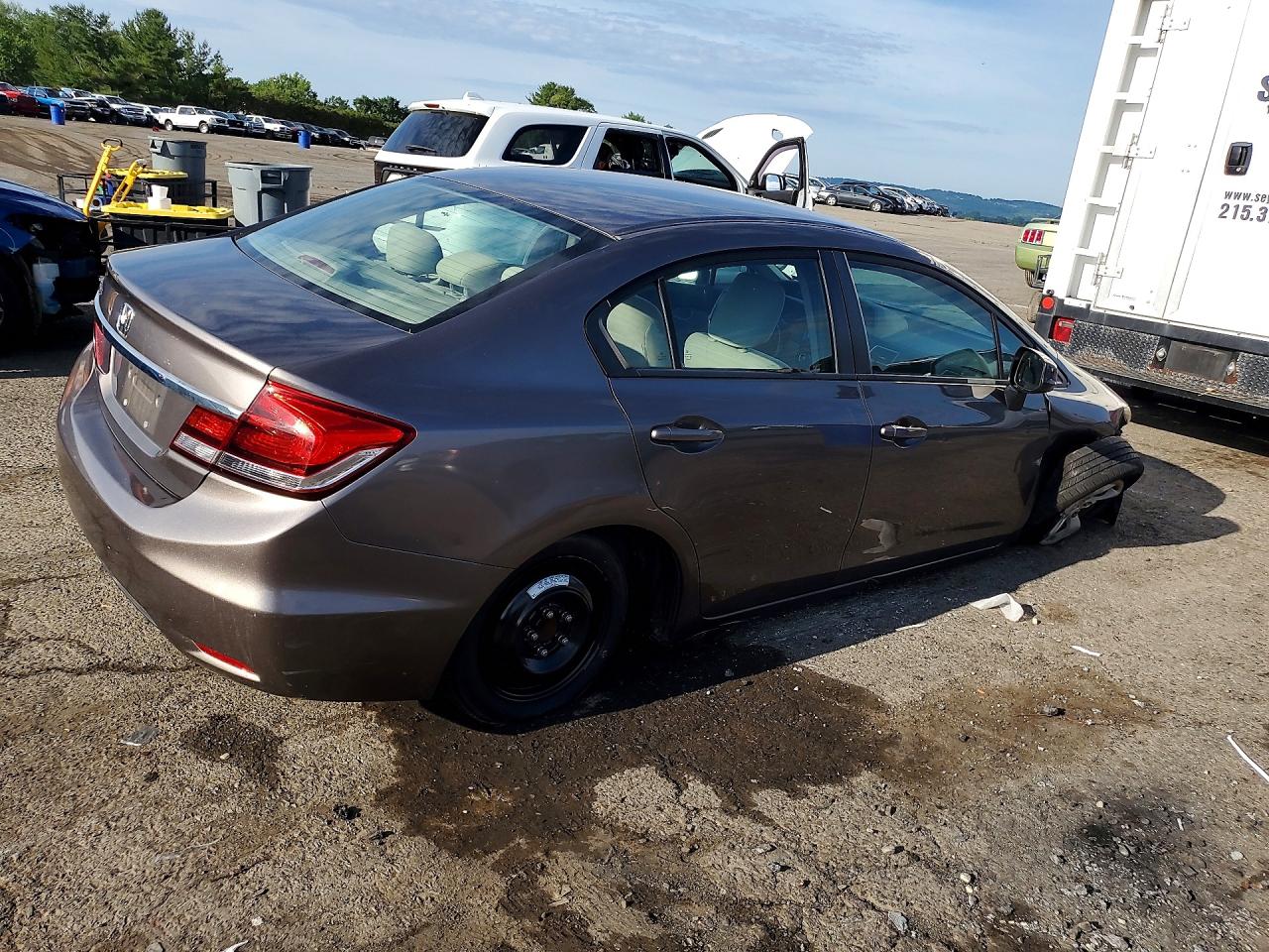 2013 Honda Civic Lx Gray vin: 19XFB2F52DE262683