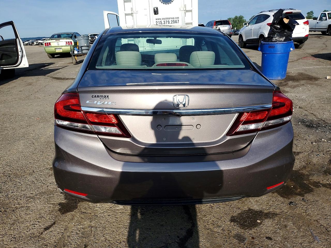 2013 Honda Civic Lx Gray vin: 19XFB2F52DE262683