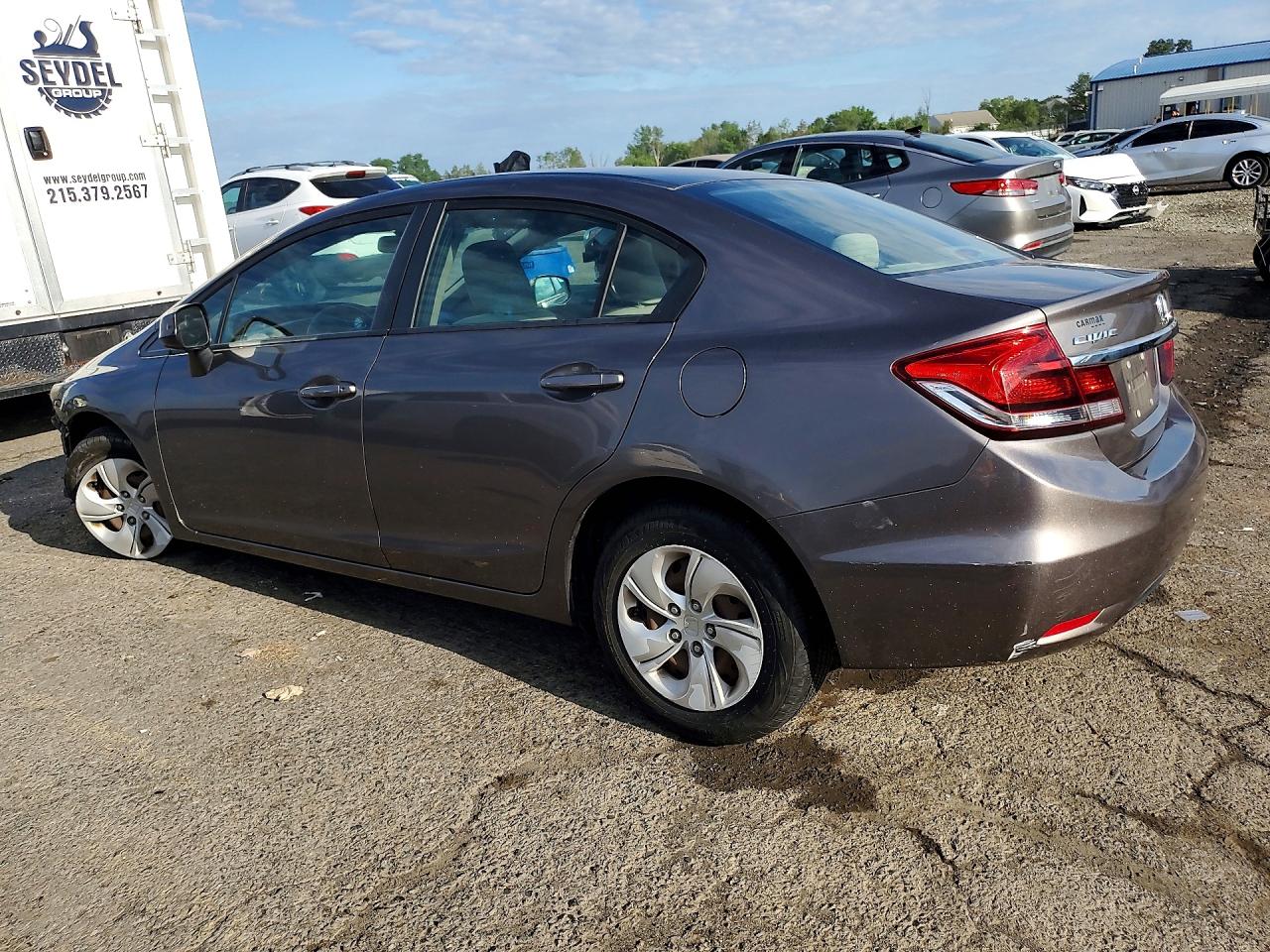 2013 Honda Civic Lx Gray vin: 19XFB2F52DE262683