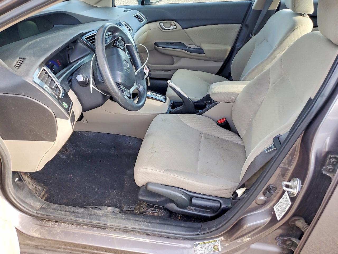 2013 Honda Civic Lx Gray vin: 19XFB2F52DE262683