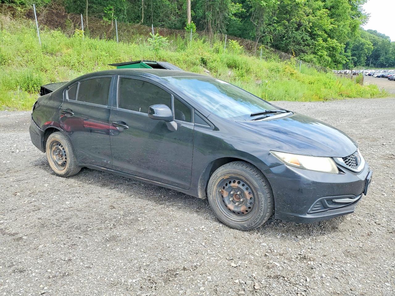 2013 Honda Civic Lx Black vin: 19XFB2F52DE274493