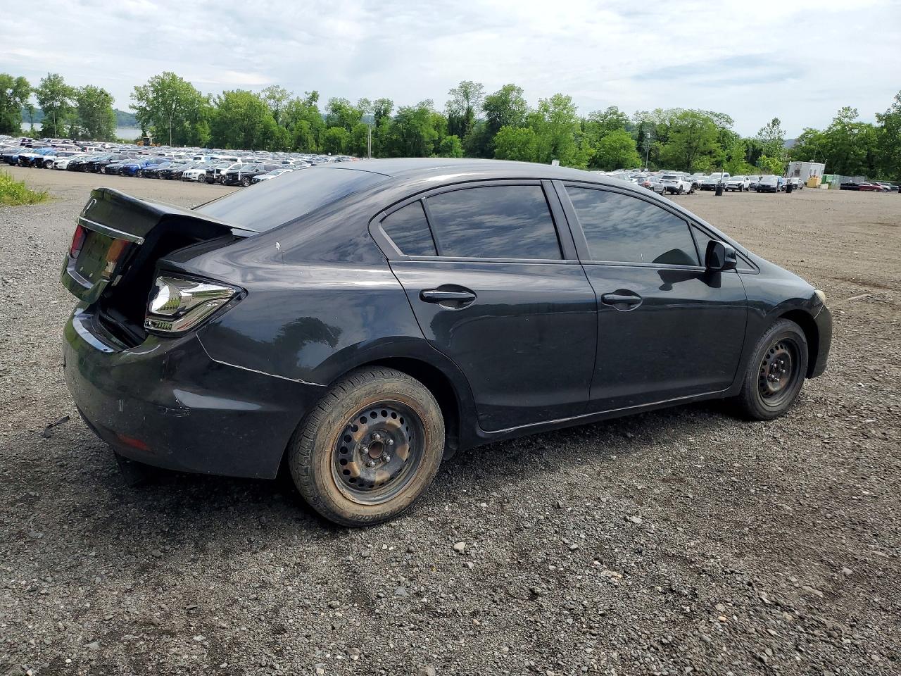 2013 Honda Civic Lx Black vin: 19XFB2F52DE274493