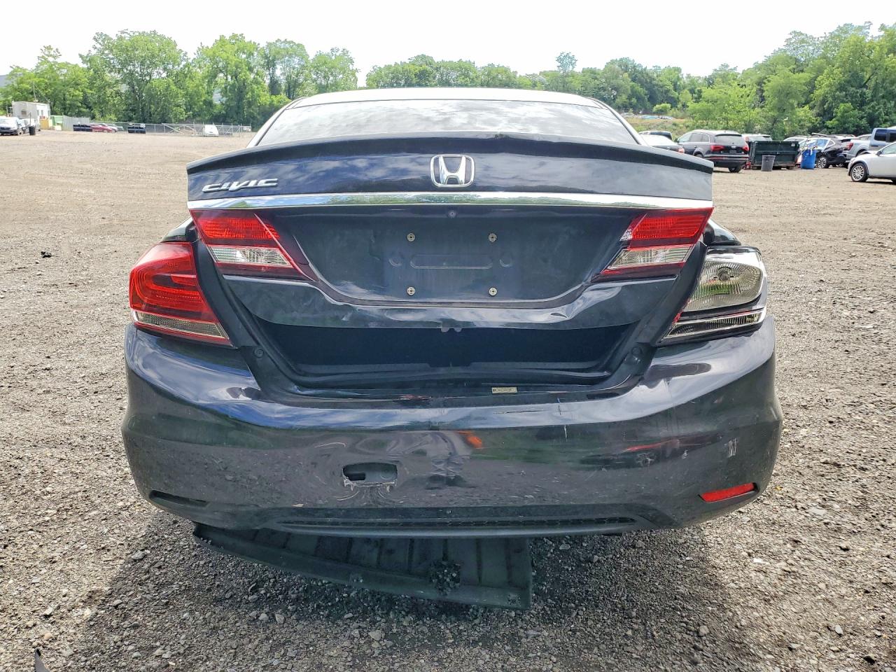 2013 Honda Civic Lx Black vin: 19XFB2F52DE274493