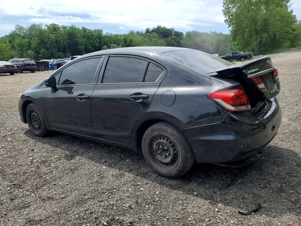 2013 Honda Civic Lx Black vin: 19XFB2F52DE274493