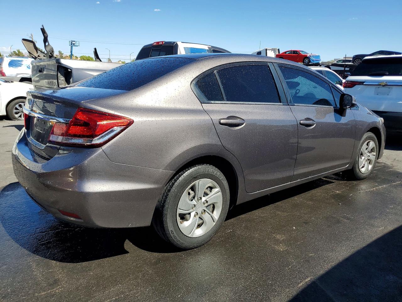 2013 Honda Civic Lx Gray vin: 19XFB2F52DE277085
