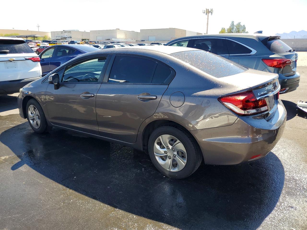 2013 Honda Civic Lx Gray vin: 19XFB2F52DE277085