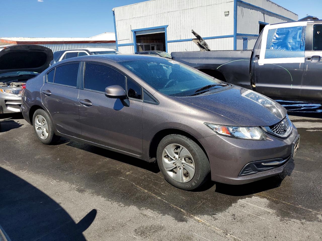 2013 Honda Civic Lx Gray vin: 19XFB2F52DE277085