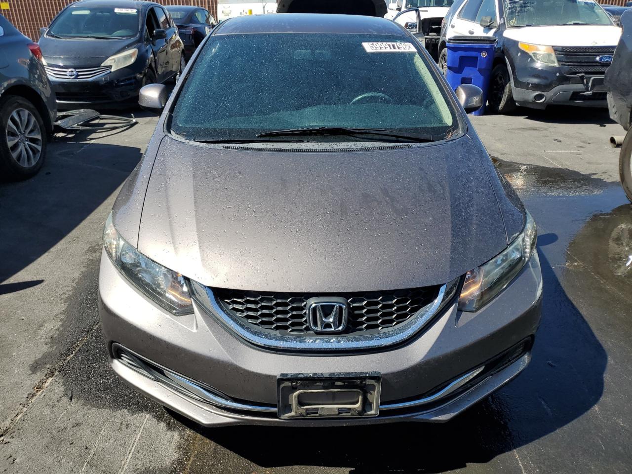 2013 Honda Civic Lx Gray vin: 19XFB2F52DE277085 Damage: Hood, Dent(S) W/ Paint Dmg, 2 To 3 Inches