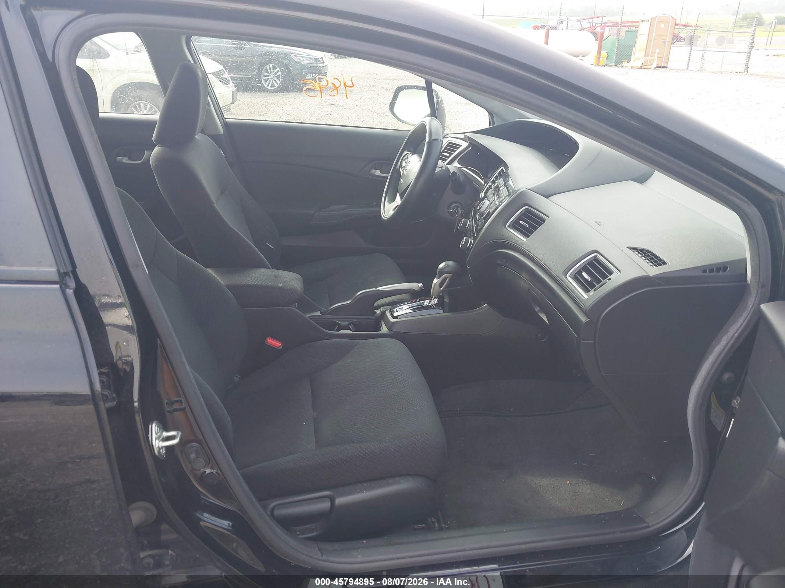 2013 Honda Civic Lx Black vin: 19XFB2F52DE279905