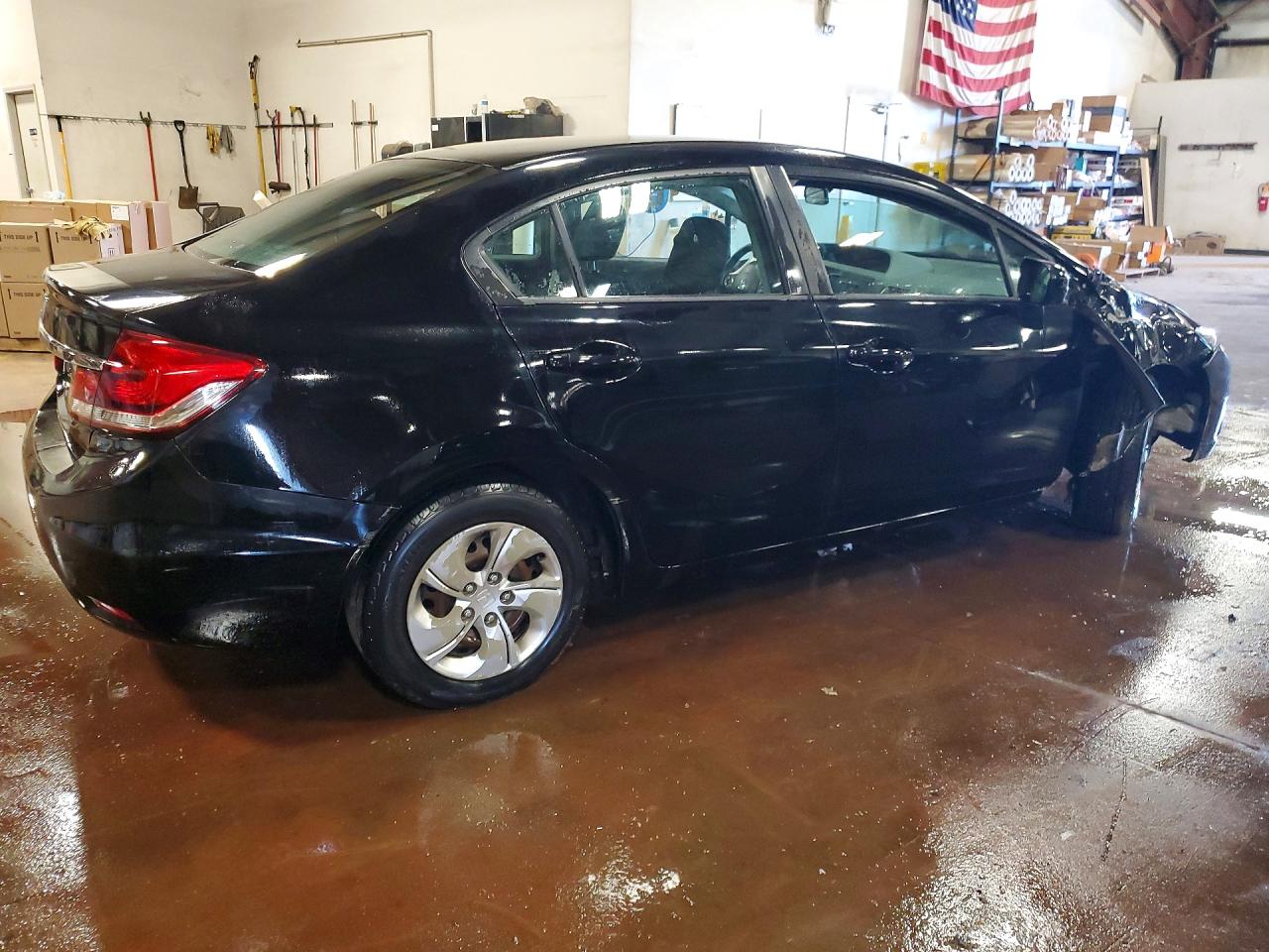 2014 Honda Civic Lx Black vin: 19XFB2F52EE003404