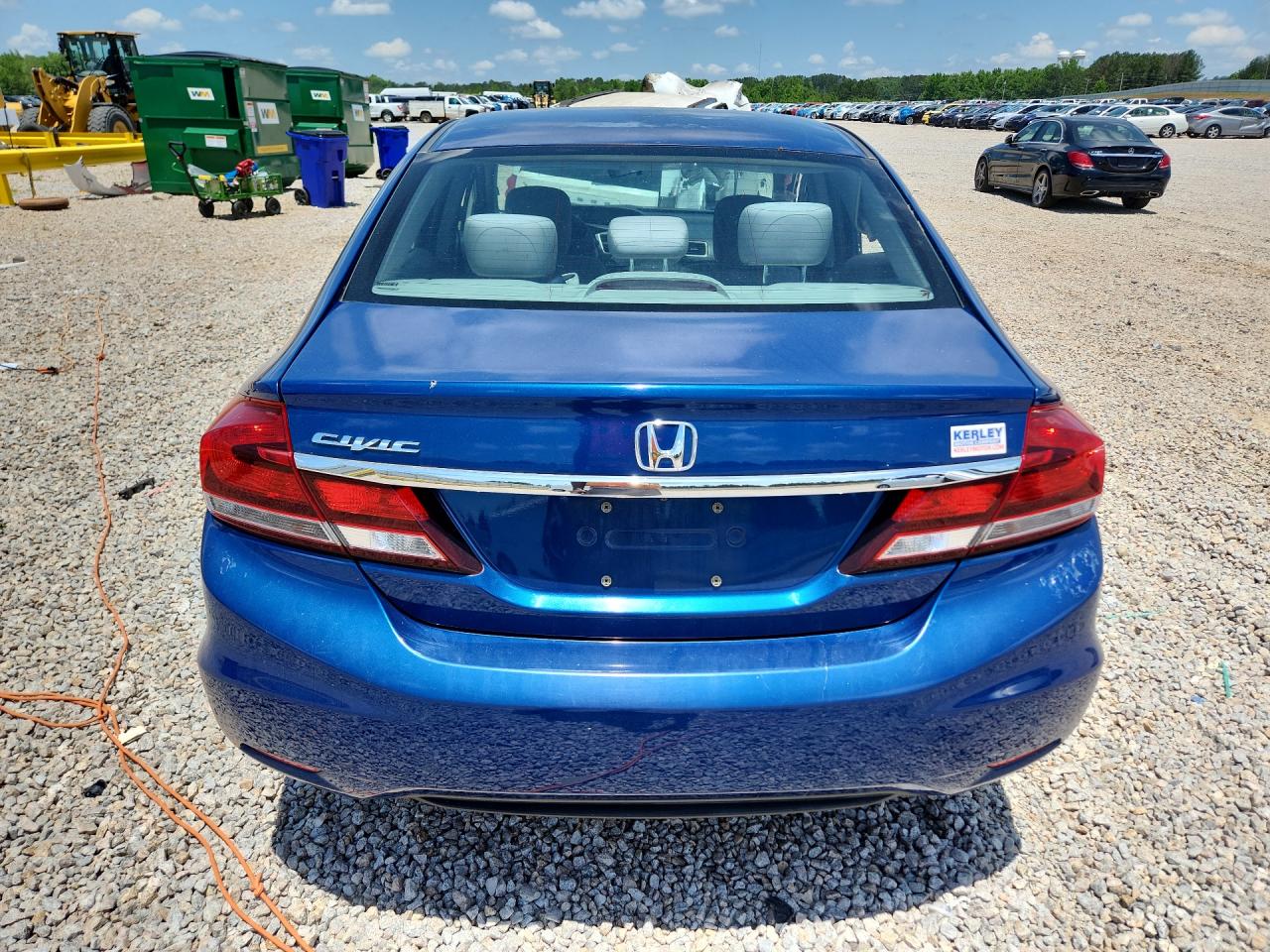 2014 Honda Civic Lx Blue vin: 19XFB2F52EE005833