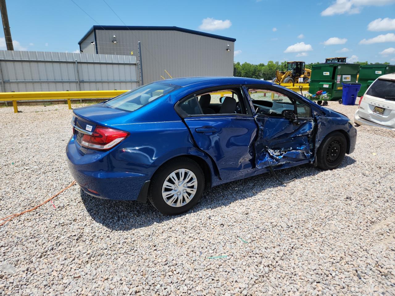 2014 Honda Civic Lx Blue vin: 19XFB2F52EE005833