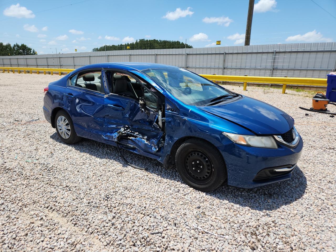 2014 Honda Civic Lx Blue vin: 19XFB2F52EE005833