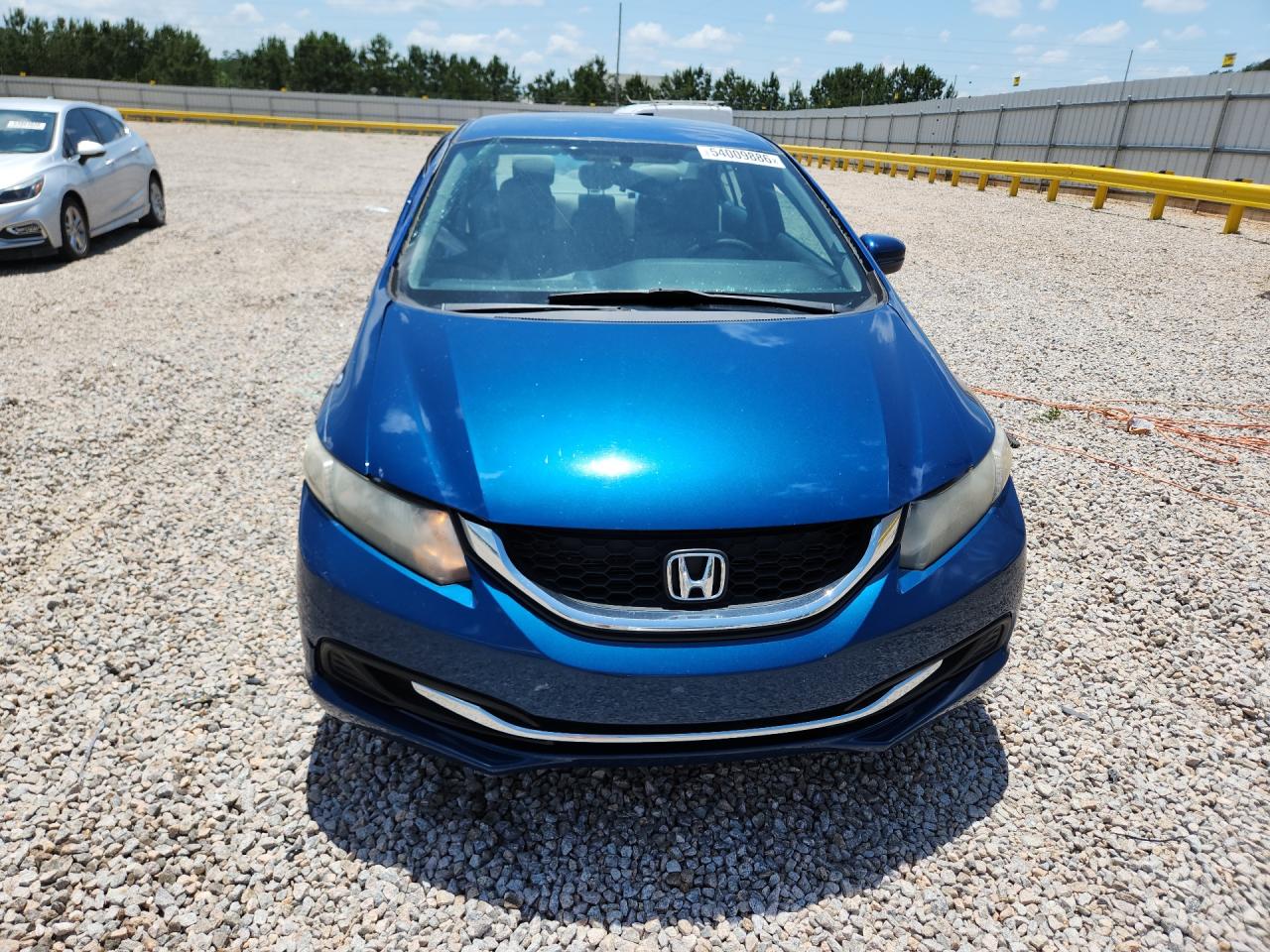 2014 Honda Civic Lx Blue vin: 19XFB2F52EE005833