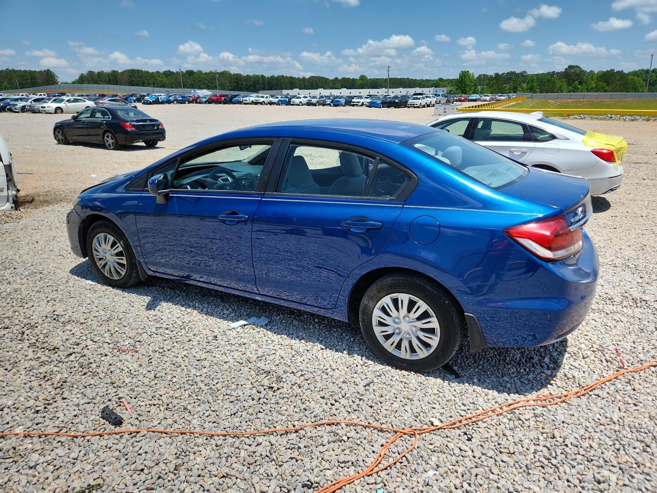 2014 Honda Civic Lx Blue vin: 19XFB2F52EE005833