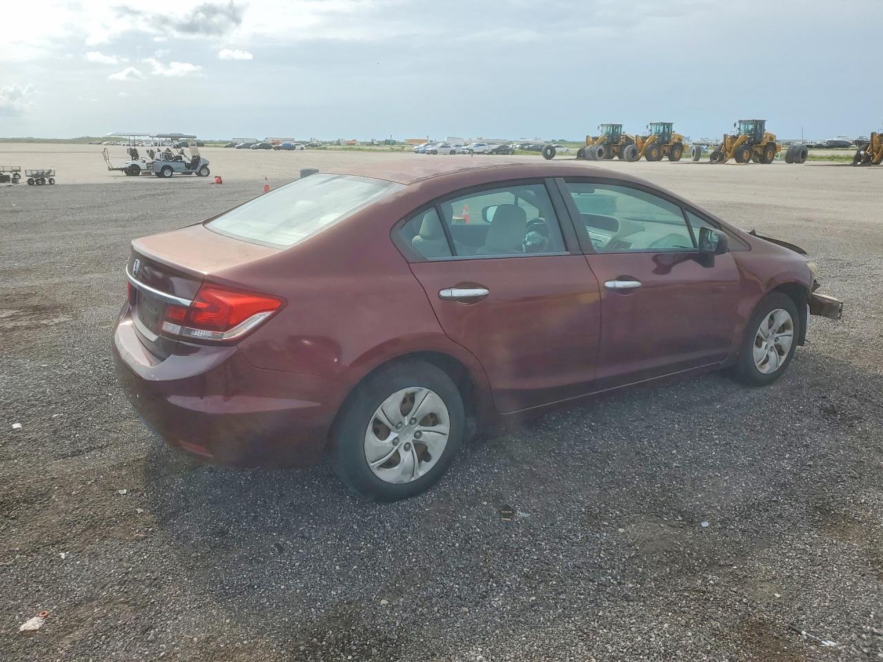 2014 Honda Civic Lx Maroon vin: 19XFB2F52EE009543
