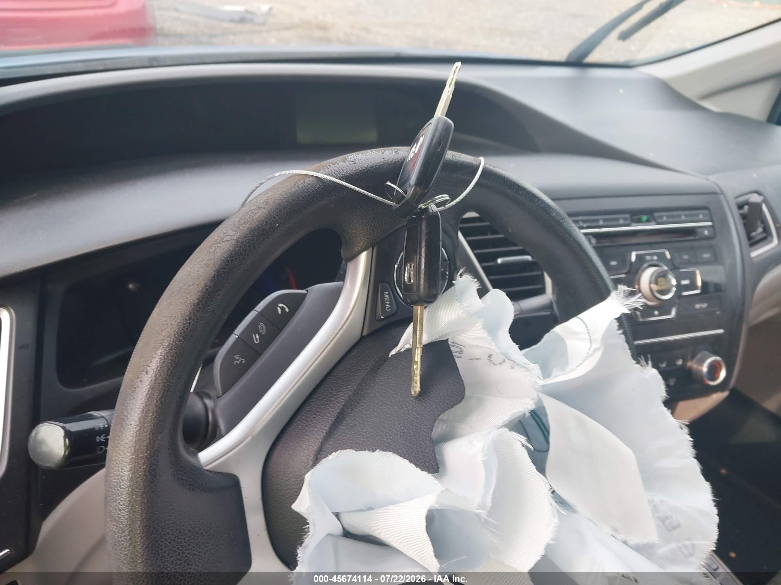 2014 Honda Civic Lx Синий vin: 19XFB2F52EE010689