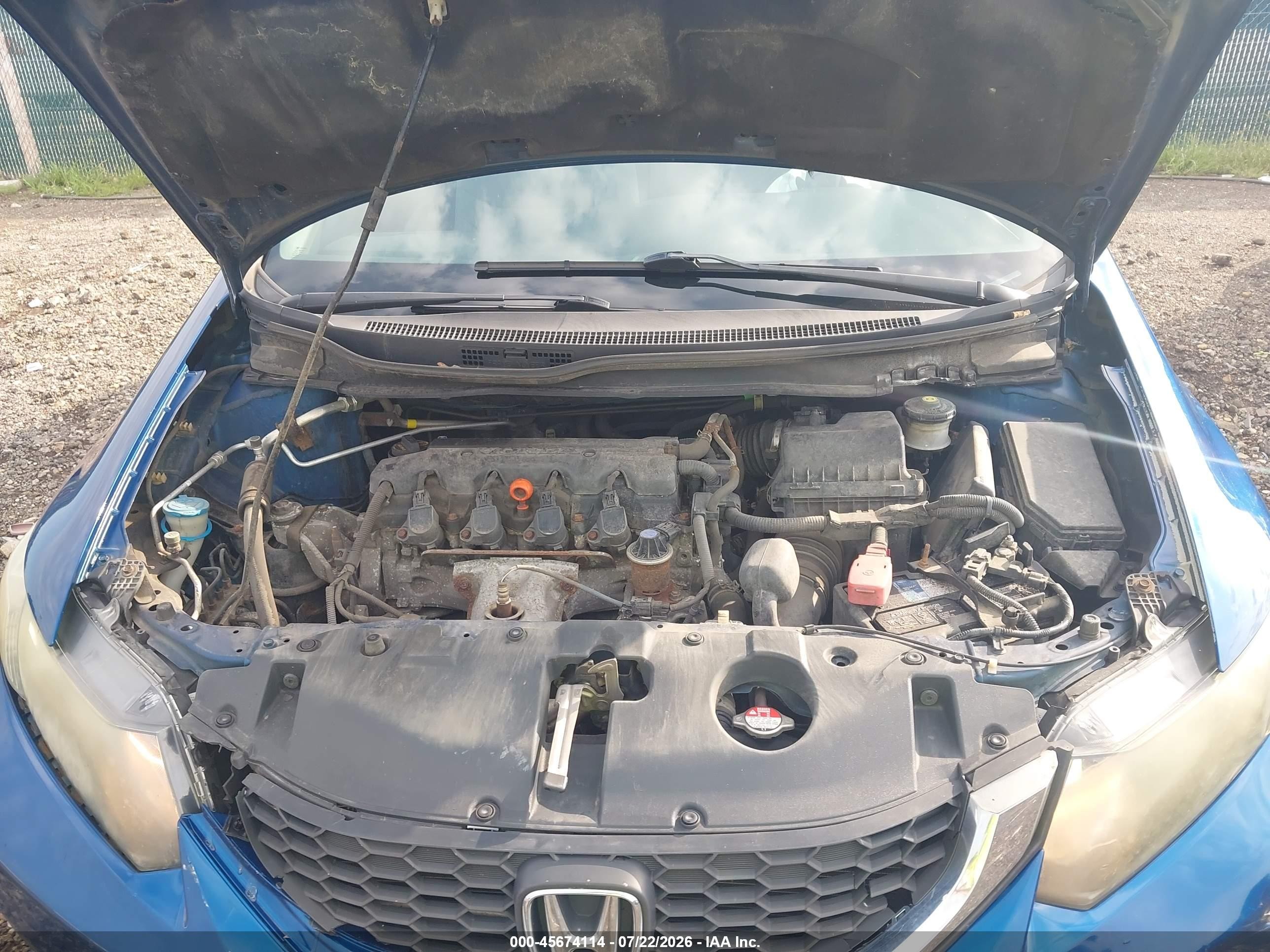 2014 Honda Civic Lx Синий vin: 19XFB2F52EE010689